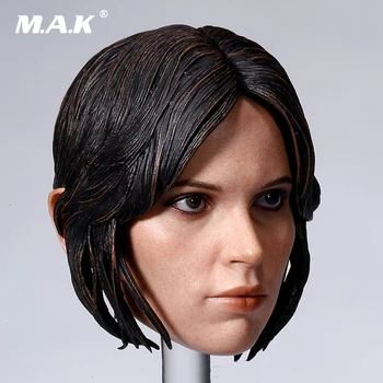 1/6 мащабна дамски главата статуи аксесоар Фелисити Джоунс резба по главата модел играчки за 12 инча фигурка на тялото 7016