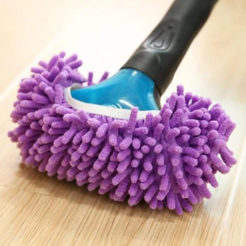 1бр прахосмукачка пасущиеся чехли дом баня почистване на пода въже чисти чехли мързелива обувки на кутията микрофибър чистач чистач, 1854
