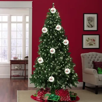 2020 нов Коледно дърво декорация висулка САМ поминают оцелелите членове на семейството името благословия коледна украса Украса 6225