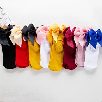 6 пара/лот Anyongzu детски петата лук чорап сладък меки памучни Детски чорапи пролет лято чист цвят-мини Детски чорапи за момичета 12 см 3409