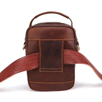 AURAY Vintage Shoulder Crossbody Bag For Men, Man Cross Body Messenger Bag Men Кожени Мъжки Fashion Waist Genuine Leather Bag