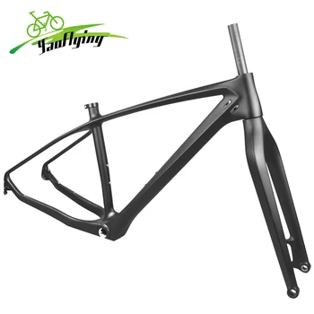 Carbon fat bike frame with fork 26er BSA carbon snow bike frameset carbon fat bike frame+вилица+слушалки snow bike frameset 17139