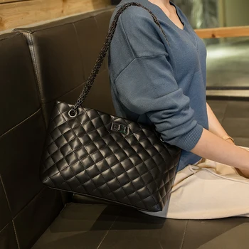 DAI.MM топла пролет 2020 нова корейската мода голям капацитет ромбическая верига чанта проста женска чанта дивата чанта-прилив на месинджър 1017