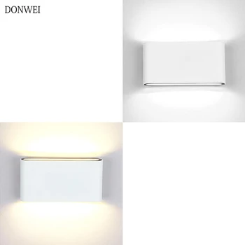 DONWEI 6W/12W LED външни стенни лампи IP65, с монтиран на стената лампа, закрит led лестничный светлина AC85-AC265V коридор нощни стенни осветителни тела 10282