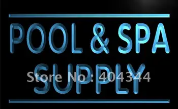 LK083 - Pool & Spa Supply Display Light Sign начало декор crafts 1512