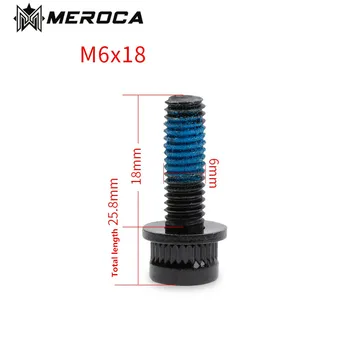 MEROCA 1 бр планинско колоездене M6*18 мм диск, спирачни челюсти крепежный болт на мотора высокоуглеродистая стомана