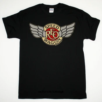REO SPEEDWAGON TOUR 1981 TEE BLACK T SHIRT HARD ROCK BOSTON STYX KANSAS New Short-Sleeve-T-Shirt Tee 519