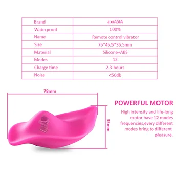 Вибратор вибратор носен секс играчки за жени силиконова безжична стимулация 6071