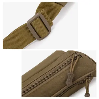 Високо качество на найлон хюмнетка мъжете хюмнетка гърдите чанта с 3 джобове найлон Minitary талията чанта