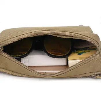 Високо качество на найлон хюмнетка мъжете хюмнетка гърдите чанта с 3 джобове найлон Minitary талията чанта