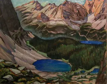 Висококачествени маслени бои платно, репродукции на езерото О ' Хара (1941) Джок Макдоналд ръчно рисувани 1043