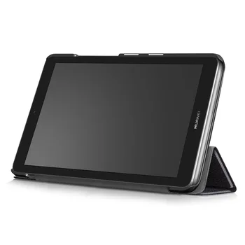 За Huawei MediaPad T3 7.0 WiFi BG2-W09 фина магнитна Сгъваема поставка ПУ кожен калъф Калъф Huawei Media Pad T3 7 Tablet WiFi 27812