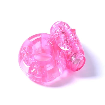 Забавени и здрав електронна вибрация пръстен забавяне пръстен вибрации пръстен Crystal butterfly заключване глоба пръстен Слънцето пръстен секс играчки за възрастни 7262