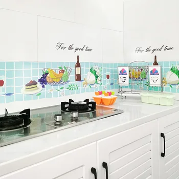 Карикатура стикери стена кухня водоустойчив Маслоустойчив и топлоустойчиви тапети, самозалепващи рисувани аксесоари за дома 2209
