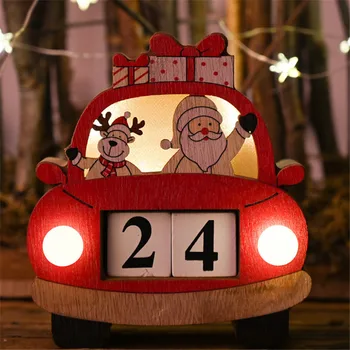 Коледен календар забавни коледни декорации за дома за Коледа 2020 Навидад коледни подаръци деца колата на Дядо Коледа е коледен декор 555