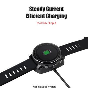 Лесен смарт часовник зарядно устройство стабилна USB преносима защита на веригата Начало на пътуването устойчива на плъзгане бързо база за Amazfit Stratos 2 / 2S 20587