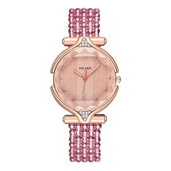 Мода Жените да гледат тънка каишка гледате ежедневни дамски романтична кристали ръчен часовник Момичета подарък Relogio Feminino Montre Femme 4315