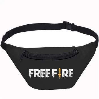 Мода игра безплатно огън унисекс човек скута чанти поясная чанта за жени Колан пътна чанта 3D печат портфейл момчета гърдите чанта куршум пакет