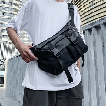 Мъжка Мода градинска тенденция поясная чанта дамски ежедневни чанти-месинджър голям капацитет хип-хоп нагрудная чанта 2893