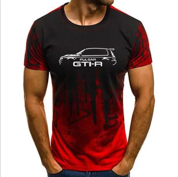 Мъжки ризи с принтом тениска лятна NISSAN PULSAR GTIR 2.0 TURBO вдъхновен от спортен автомобил камуфлаж тениска с къс ръкав 708