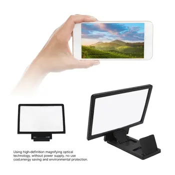 На екрана на мобилен телефон лупа защита на очите дисплей 3D видео екран усилвател сгъваем уголемено разширяване на щанда на притежателя 6016