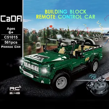 Направи си САМ Blocks RC Car 2.4 GHz Gift Toys Green Plastic 561pcs Assembled превозни средства Premium Забавни Building Blocks Car 126