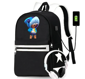 Нова игра USB жени Bagpack платно студент раница за момчета момичета деца чанта тийнейджъри, училищни чанти 31840