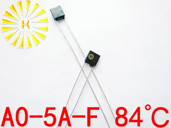 оригинален A0-5A-F 84 градуса топлина изключване RH84 Thermal-Links 5A 250V черен квадратен температурен предпазител x 500шт 5631