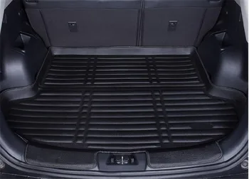 Оформление на автомобила 3D триизмерна ПУ хвостовая скоростна защитен килим мат багажник багажника подложка за Peugeot 408-2019 964