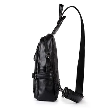 Практически Лятна Чанта Men Chest Pack Единична Презрамка Задните Кожени Чанти И Найлонови Пътни Мъжки Чанти През Рамо Vintage Chest Bag