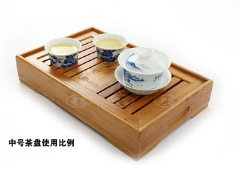 Решетчатая кутия * STONELEAF чаена полагане бамбуков поднос 35*23 см бамбуков чай масичка китайски чай бамбук вода чаен поднос средната модел