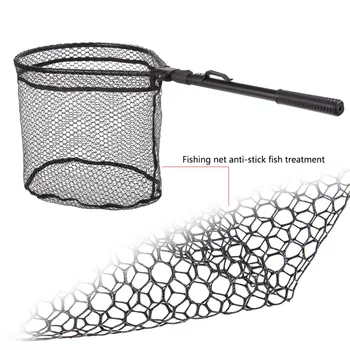 сгъваема алуминиева Сплавная кръгла сгъваема мрежата Fly Hand Dip Casting Net, риболовни принадлежности, преносими кацане мрежа