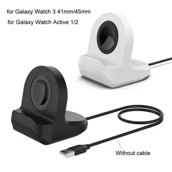 Силиконова поставка за зареждане на притежателя на докинг станция за Samsung galaxy watch 3 R850 active 1/2 24BB