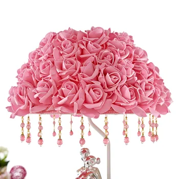 Творчески европейски стил vintage ретро 3D розовата лампа декорация на дома приятелка подаръци Спалня Хол с романтична украса 457
