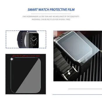 Ултра тънък закалено стъкло против надраскване на екрана защитно предната филм за GT08 часовници Smart Watch Screen Protector 2559