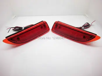 Червен /пушена /Кристална леща LED задна броня рефлектор на светлината задна спирачка стоп светлина, за Toyota Corolla Lexus CT200H 2011-2013 3404