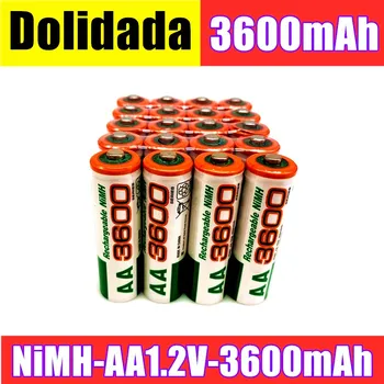 2020 Dolidada чисто нов AA батерия 3600 mah акумулаторна батерия, 1.2 V Ni-MH AA батерия, подходяща за часа, мишки, компютри 6763