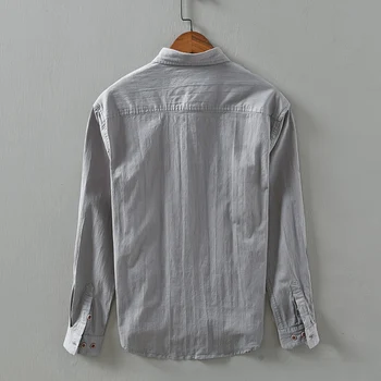2020 есен ново прием с дълги ръкави ежедневната мъжка риза модни памук ризи за мъже върховете удобна риза мъжка риза camiseta 1823