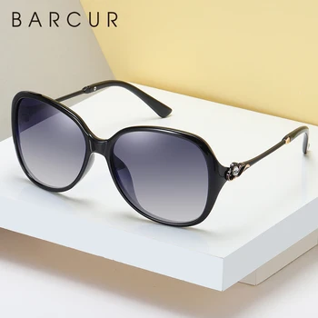 BARCUR фотохромичните ретро дизайн слънчеви очила дамски дамски поляризирани кръгли слънчеви очила Дама очила с UV400 453