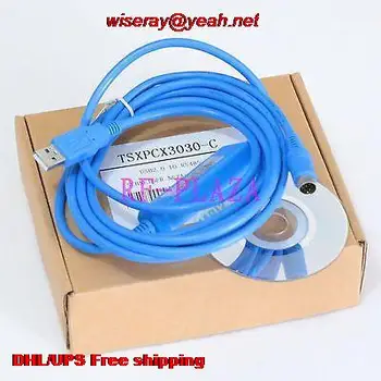 DHL/EMS 10 бр. кабел за програмиране TSXPCX3030-C за Modicon TSX АД USB 2.0 win7 vista-A5 4575