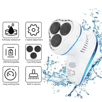 Foot Electric Pedicure Care USB Charging Tool Foot File Dead Skin Callus Skin Remover Remova Foot Мелница Heel File Grinding 1544