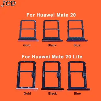 JCD за huawei mate20 капитан 20 lite Maimang 7 Micro Sim Card Holder slot тава смяна на адаптери злато черен син 46