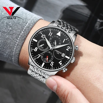 NIBOSI мъжки часовници най-добрата марка на луксозни водоустойчив ежедневна мода луксозни бизнес мъжки часовник 2019 нов мъжки часовник Relogio Masculion 3143
