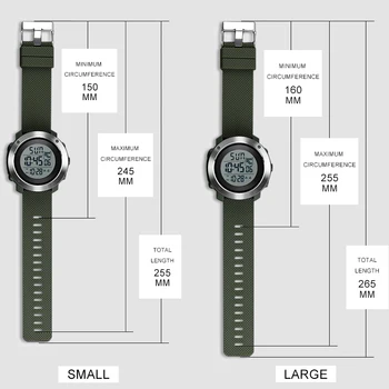 SKMEI Dual Time Мъжки спортни часовници LED електронен часовник будилник дата Chrono 2 размер на 50 м водоустойчив мъжки дигитален Watche Relojes Para 2372
