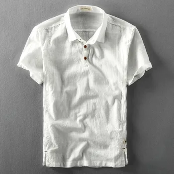 Гореща разпродажба лято 2020 нова мъжко бельо риза тънък разрез свободен ревера с къс ръкав ежедневни риза голям размер 5XL Мъжки дрехи 431