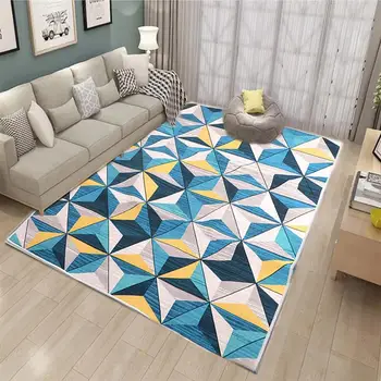Килими за хол килим Килим цветна подложка геометричен модел килим за пода спални 120x160/60x90/50x80/40x60CM 3571