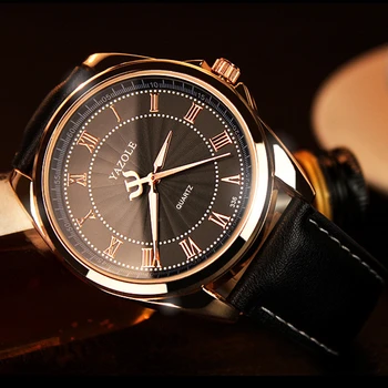Нови мъжки часовник Top Brand Luxury YAZOLE Fashion ръчни часовници за мъже корпус от розово злато Reloj Hombre Clock Drop Shipping Hodinky 2838