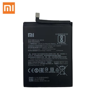 оригинален Xiao mi BN36 3010mah батерия за Xiaomi 6X A2 Mi6X MiA2 M6X MA2 високо качество на телефон смяна на батерията 845