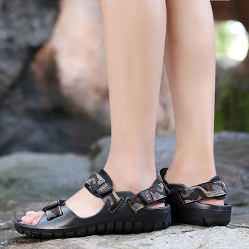 Човек плаж сандали лято Гладиатор мъжки сандали римски мъжки Ежедневни обувки-леки водни чехли Мъжка мода обувки 371